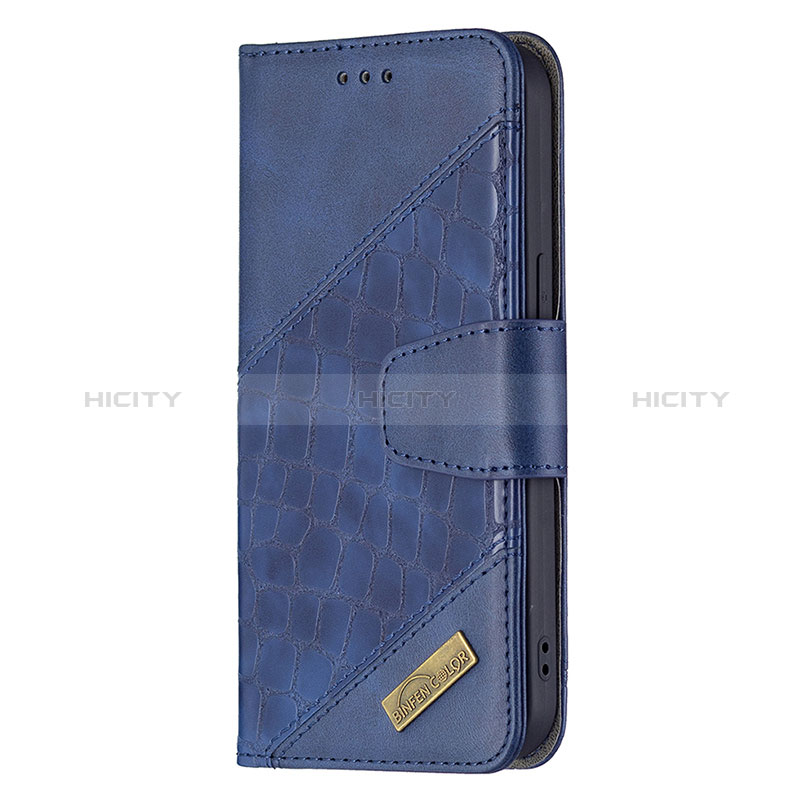 Custodia Portafoglio In Pelle Fantasia Modello Cover con Supporto L05 per Apple iPhone 15 Blu