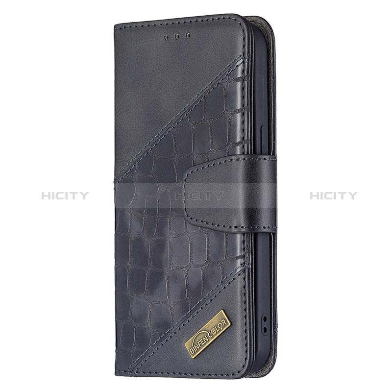 Custodia Portafoglio In Pelle Fantasia Modello Cover con Supporto L05 per Apple iPhone 15 Nero