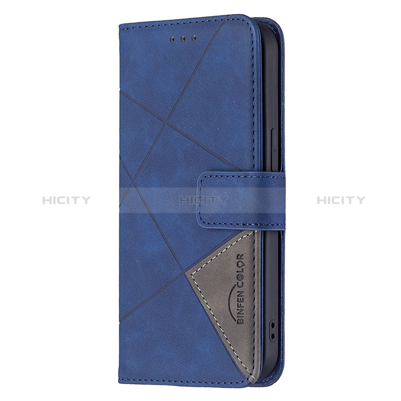 Custodia Portafoglio In Pelle Fantasia Modello Cover con Supporto L06 per Apple iPhone 15 Blu