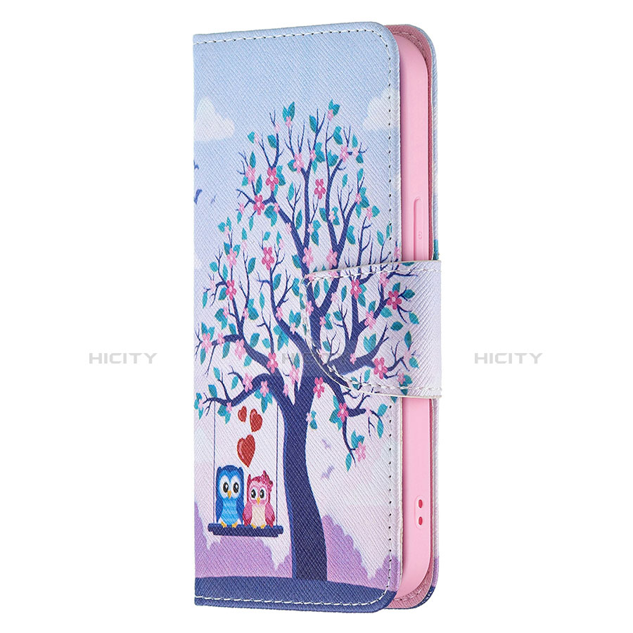 Custodia Portafoglio In Pelle Fantasia Modello Cover con Supporto L07 per Apple iPhone 13 Pro Max Multicolore