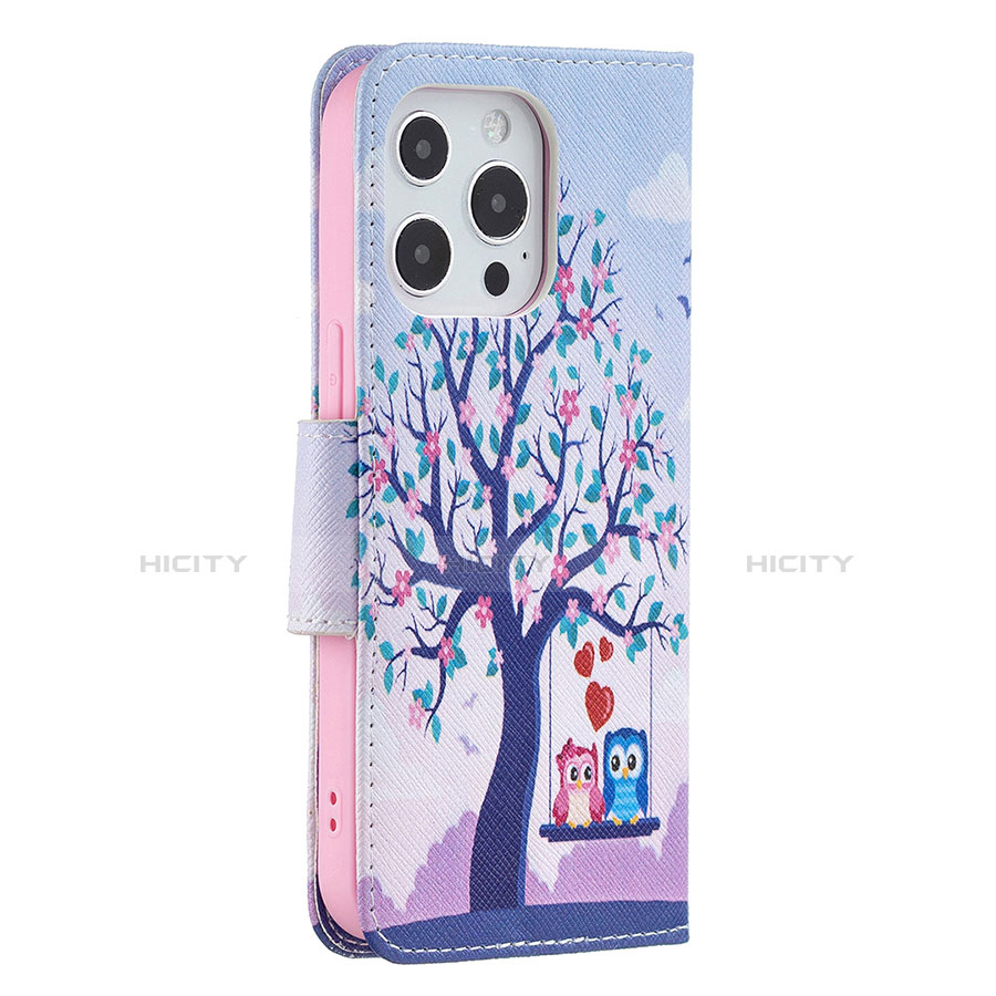 Custodia Portafoglio In Pelle Fantasia Modello Cover con Supporto L07 per Apple iPhone 13 Pro Max Multicolore