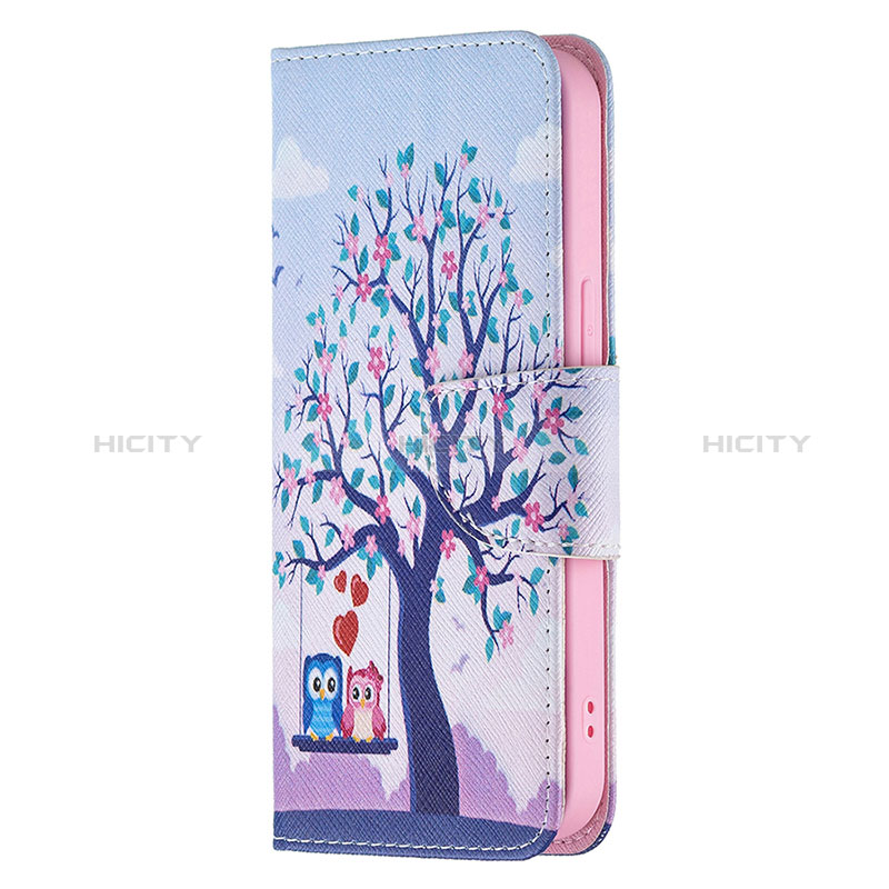 Custodia Portafoglio In Pelle Fantasia Modello Cover con Supporto L07 per Apple iPhone 14 Pro Max Multicolore