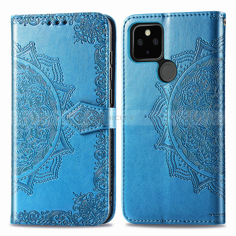 Custodia Portafoglio In Pelle Fantasia Modello Cover con Supporto per Google Pixel 5