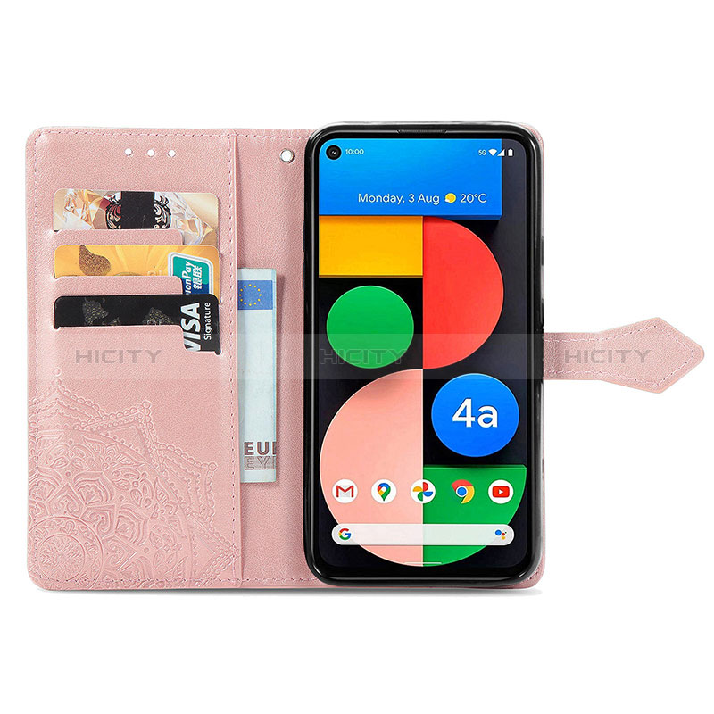 Custodia Portafoglio In Pelle Fantasia Modello Cover con Supporto per Google Pixel 5a 5G