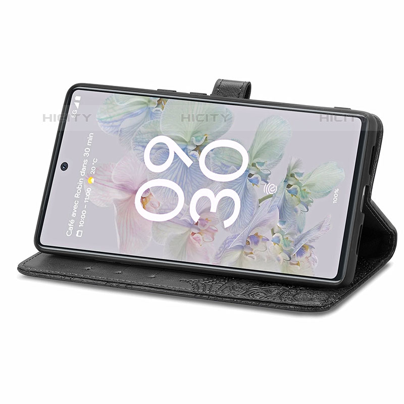 Custodia Portafoglio In Pelle Fantasia Modello Cover con Supporto per Google Pixel 6a 5G