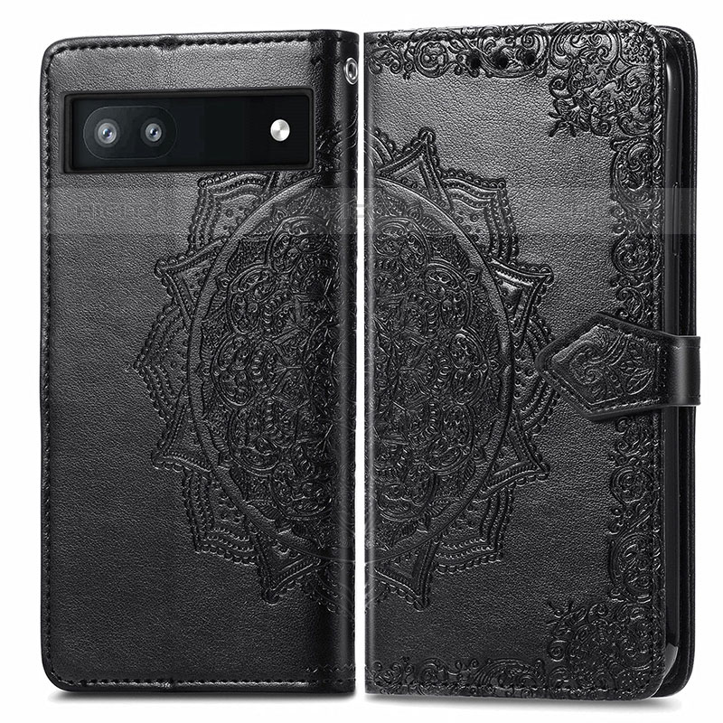 Custodia Portafoglio In Pelle Fantasia Modello Cover con Supporto per Google Pixel 6a 5G