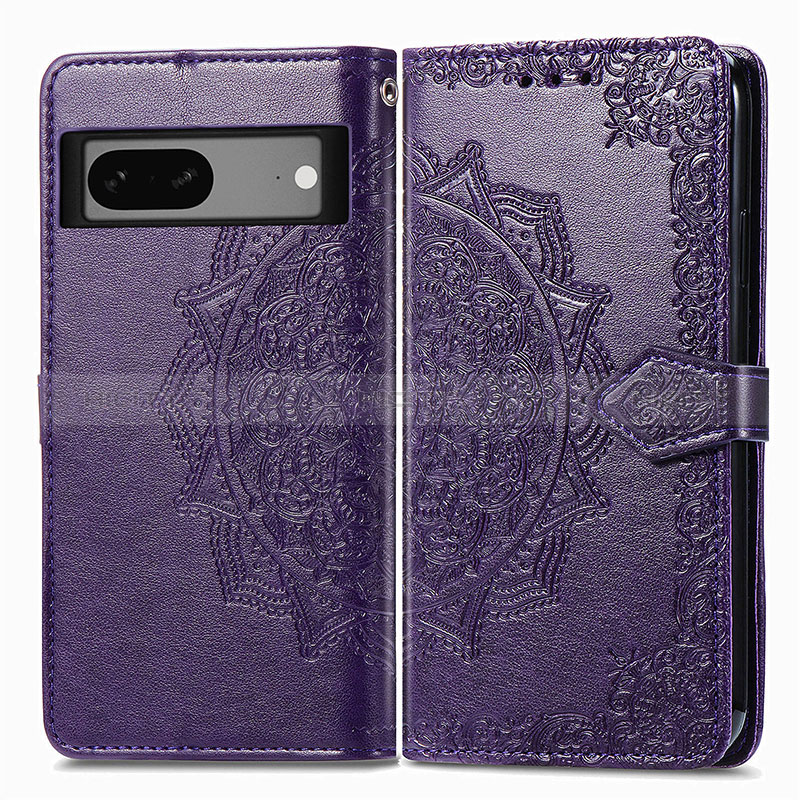 Custodia Portafoglio In Pelle Fantasia Modello Cover con Supporto per Google Pixel 7 5G