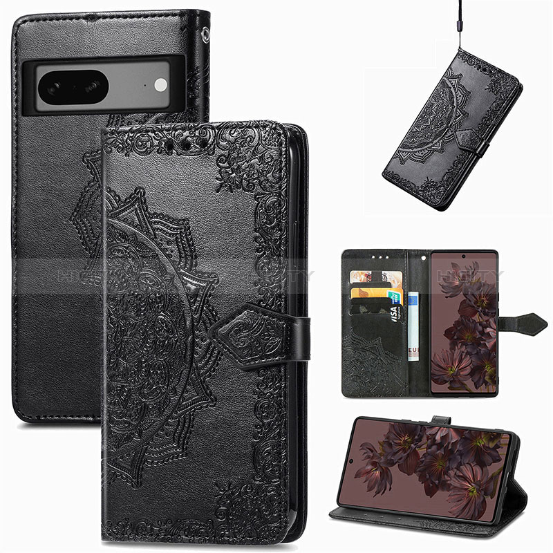 Custodia Portafoglio In Pelle Fantasia Modello Cover con Supporto per Google Pixel 7 5G