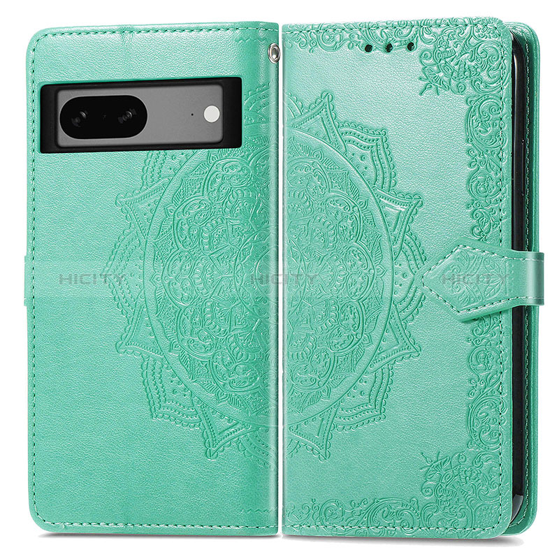 Custodia Portafoglio In Pelle Fantasia Modello Cover con Supporto per Google Pixel 7a 5G