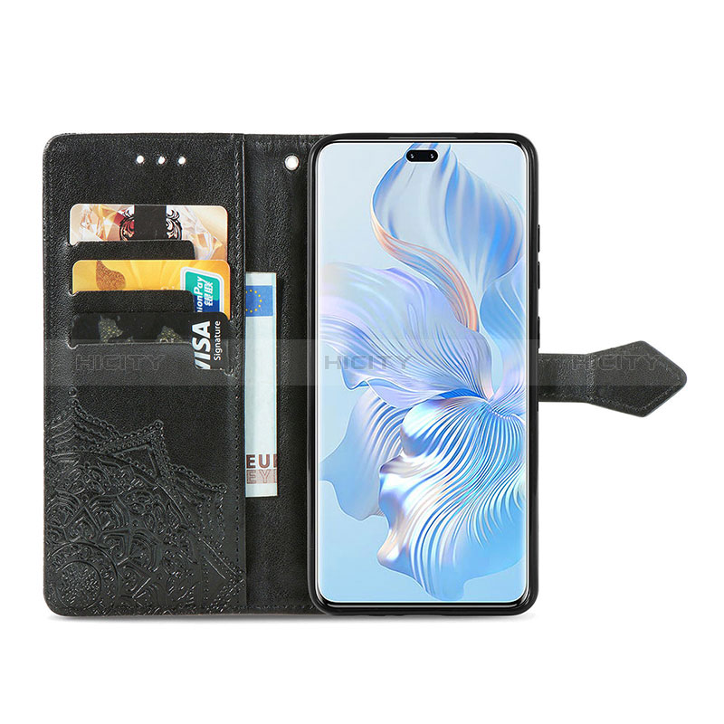 Custodia Portafoglio In Pelle Fantasia Modello Cover con Supporto per Huawei Honor 80 Pro Flat 5G