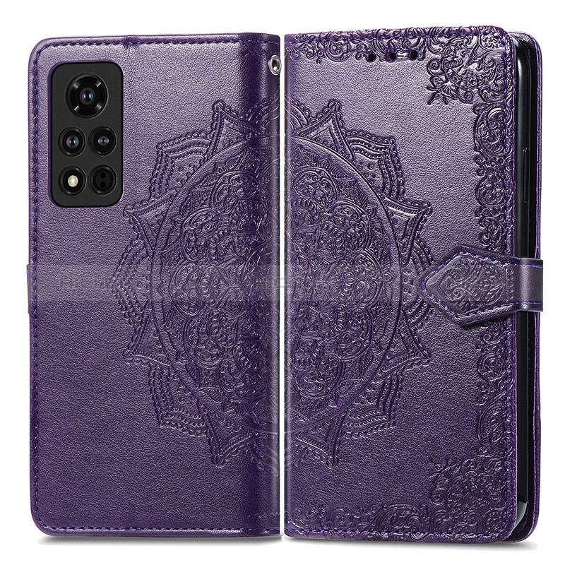 Custodia Portafoglio In Pelle Fantasia Modello Cover con Supporto per Huawei Honor V40 5G