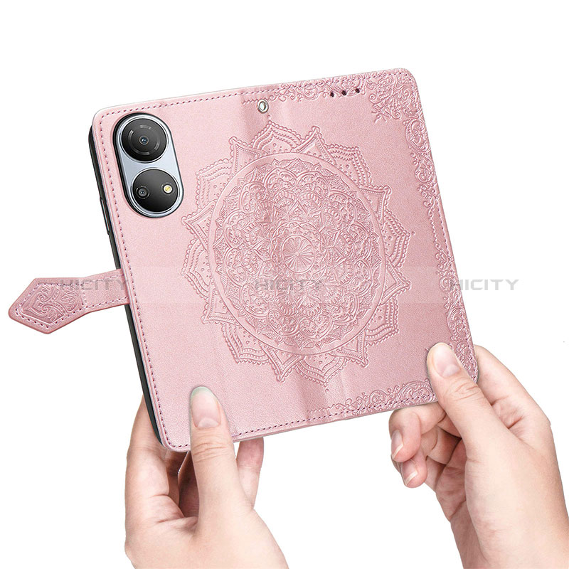 Custodia Portafoglio In Pelle Fantasia Modello Cover con Supporto per Huawei Honor X7