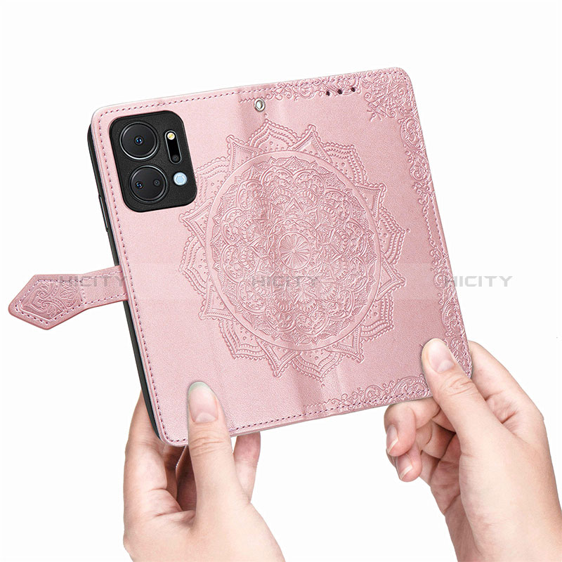 Custodia Portafoglio In Pelle Fantasia Modello Cover con Supporto per Huawei Honor X7a