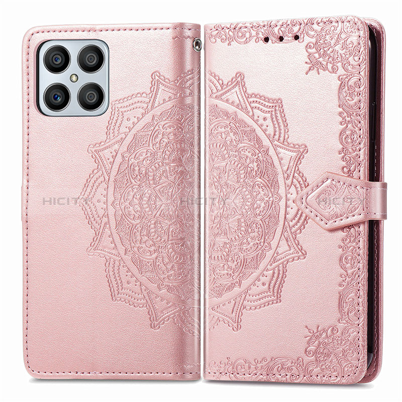 Custodia Portafoglio In Pelle Fantasia Modello Cover con Supporto per Huawei Honor X8 4G