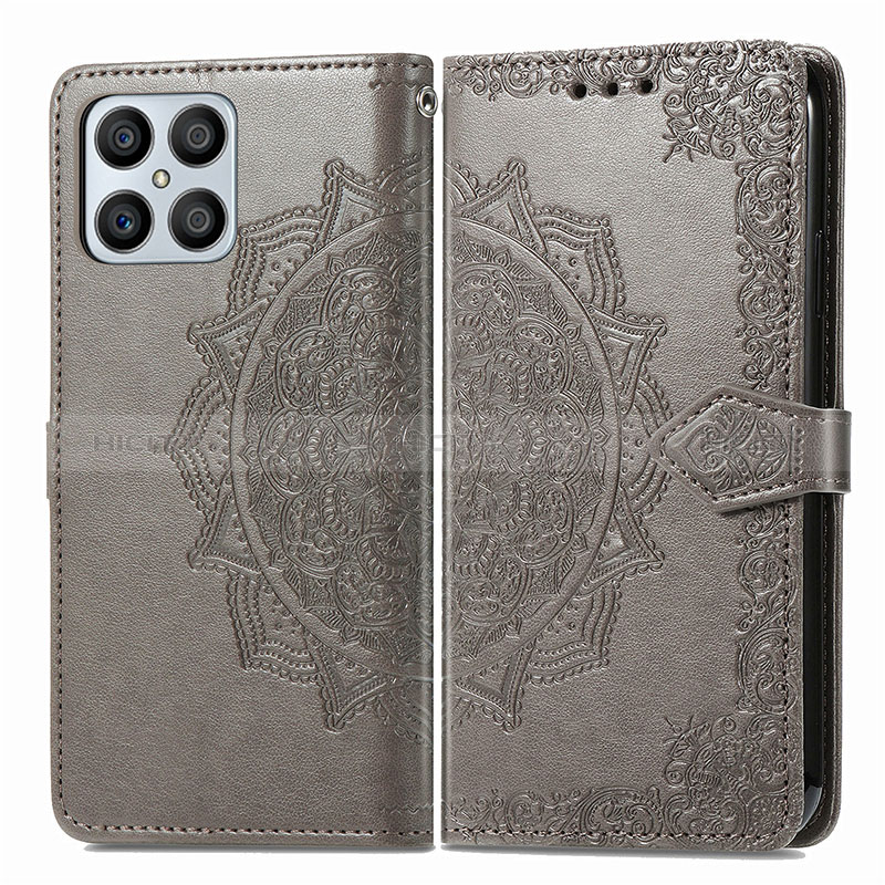 Custodia Portafoglio In Pelle Fantasia Modello Cover con Supporto per Huawei Honor X8 4G