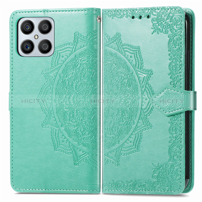 Custodia Portafoglio In Pelle Fantasia Modello Cover con Supporto per Huawei Honor X8 4G