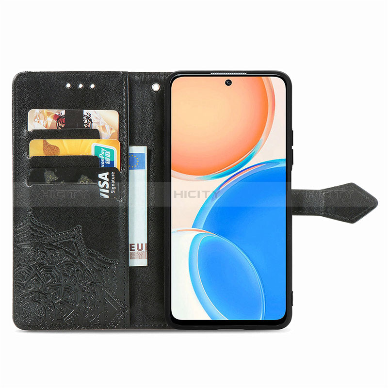 Custodia Portafoglio In Pelle Fantasia Modello Cover con Supporto per Huawei Honor X8 4G