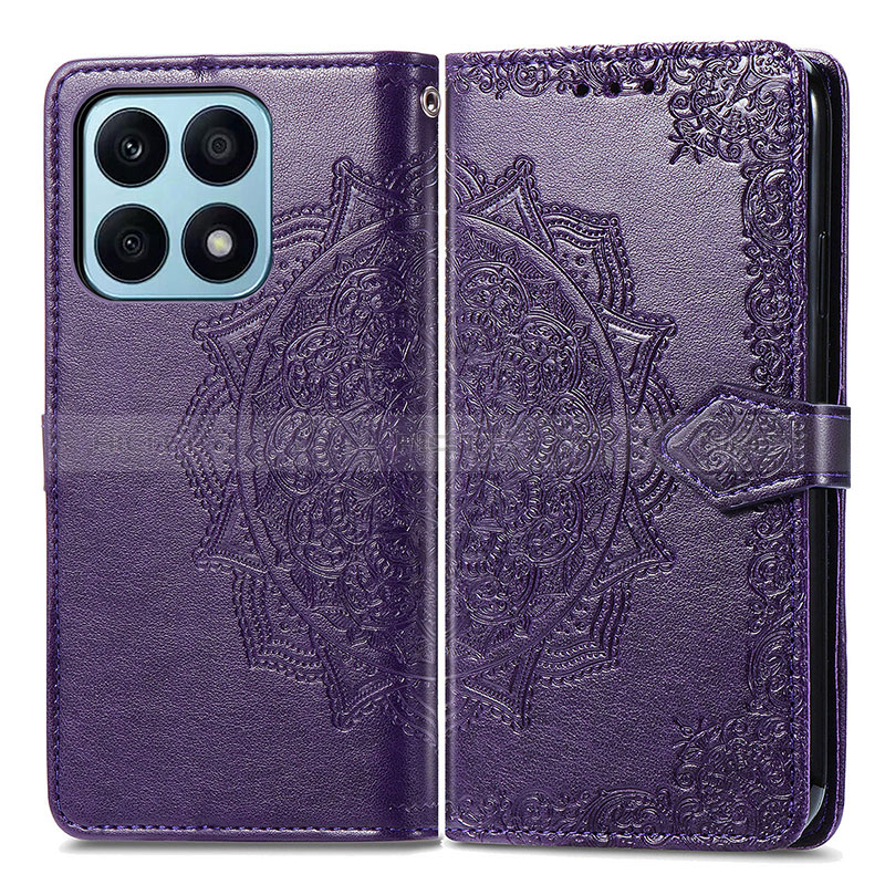 Custodia Portafoglio In Pelle Fantasia Modello Cover con Supporto per Huawei Honor X8a 4G