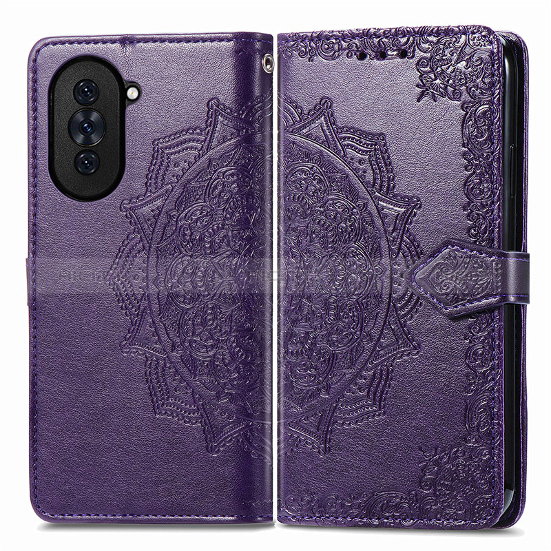 Custodia Portafoglio In Pelle Fantasia Modello Cover con Supporto per Huawei Nova 10 Pro