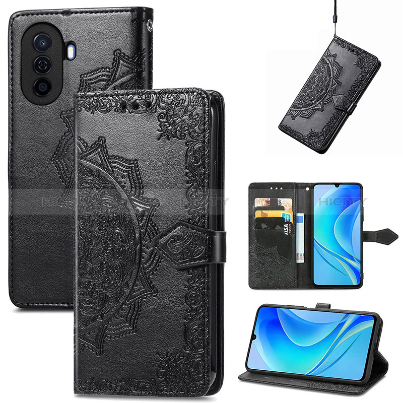 Custodia Portafoglio In Pelle Fantasia Modello Cover con Supporto per Huawei Nova Y71