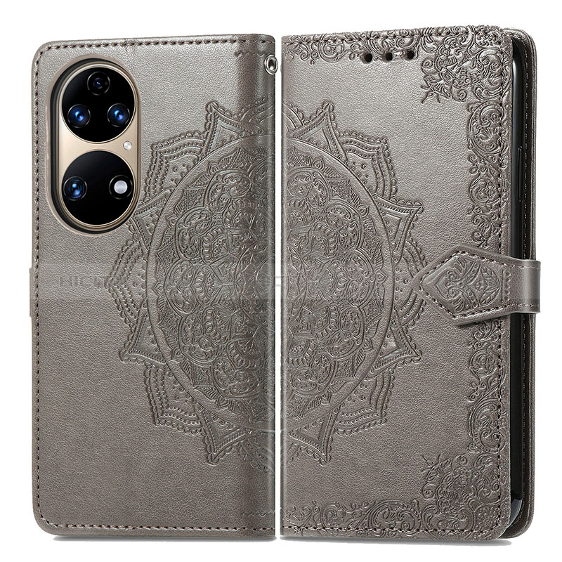 Custodia Portafoglio In Pelle Fantasia Modello Cover con Supporto per Huawei P50