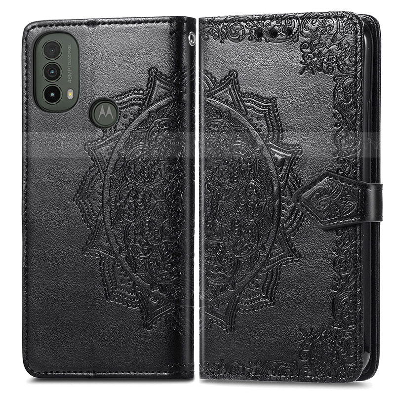 Custodia Portafoglio In Pelle Fantasia Modello Cover con Supporto per Motorola Moto E20