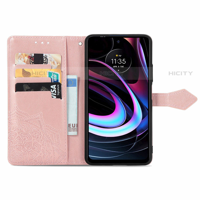 Custodia Portafoglio In Pelle Fantasia Modello Cover con Supporto per Motorola Moto Edge (2021) 5G