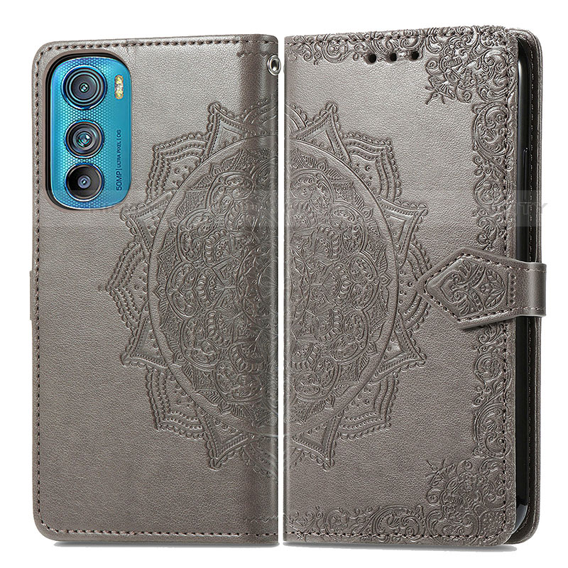 Custodia Portafoglio In Pelle Fantasia Modello Cover con Supporto per Motorola Moto Edge 30 5G