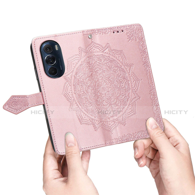 Custodia Portafoglio In Pelle Fantasia Modello Cover con Supporto per Motorola Moto Edge 30 Pro 5G