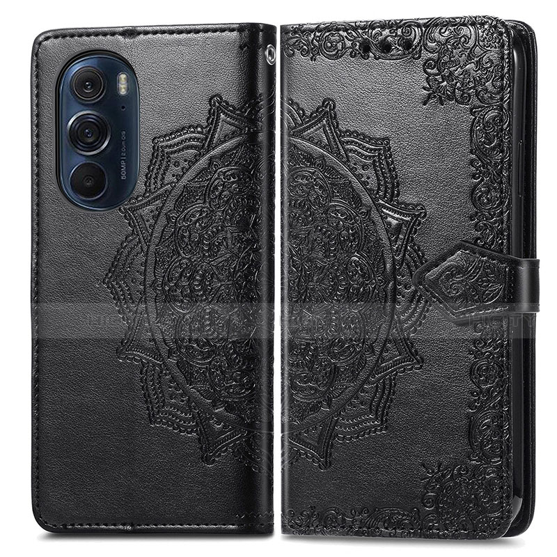 Custodia Portafoglio In Pelle Fantasia Modello Cover con Supporto per Motorola Moto Edge 30 Pro 5G