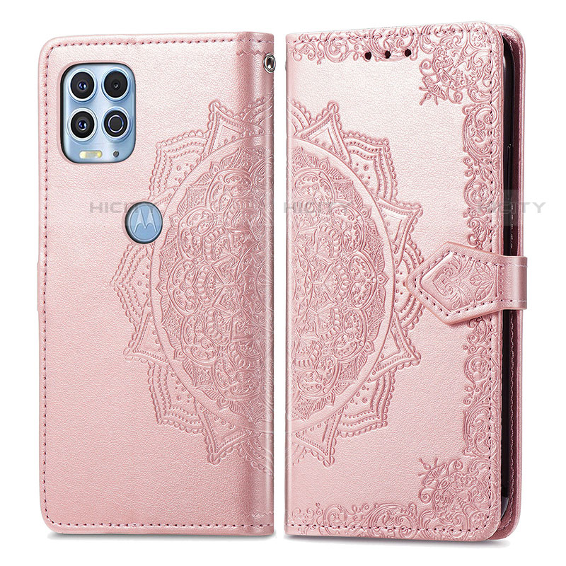 Custodia Portafoglio In Pelle Fantasia Modello Cover con Supporto per Motorola Moto Edge S 5G