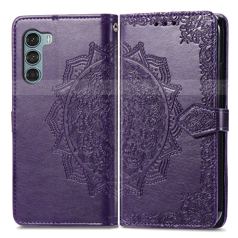 Custodia Portafoglio In Pelle Fantasia Modello Cover con Supporto per Motorola Moto Edge S30 5G