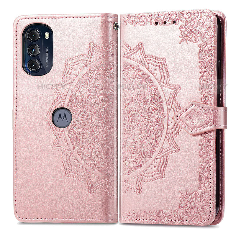 Custodia Portafoglio In Pelle Fantasia Modello Cover con Supporto per Motorola Moto G 5G (2022)