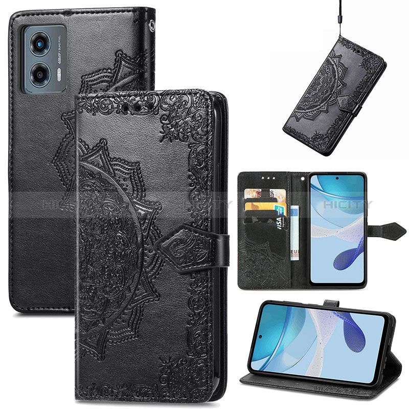 Custodia Portafoglio In Pelle Fantasia Modello Cover con Supporto per Motorola Moto G 5G (2023)