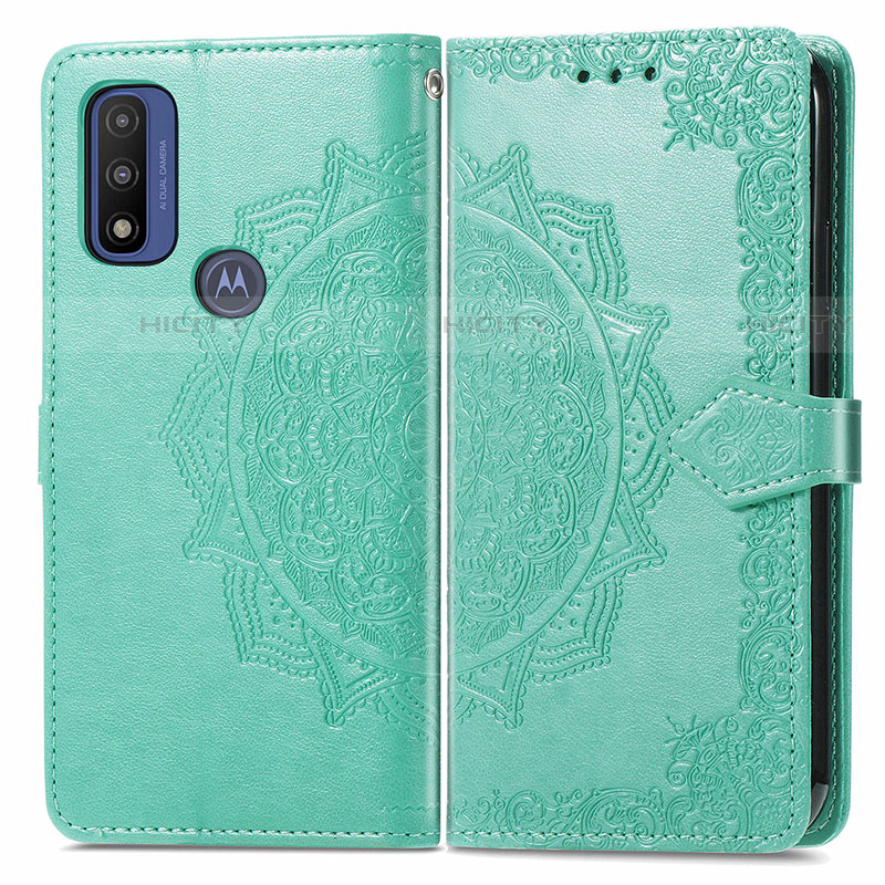 Custodia Portafoglio In Pelle Fantasia Modello Cover con Supporto per Motorola Moto G Pure