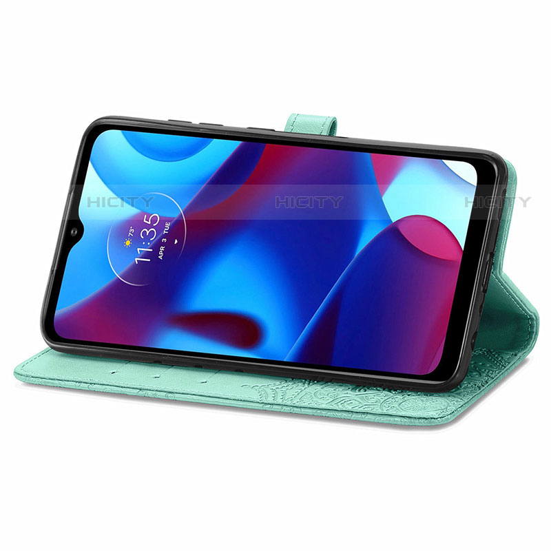 Custodia Portafoglio In Pelle Fantasia Modello Cover con Supporto per Motorola Moto G Pure