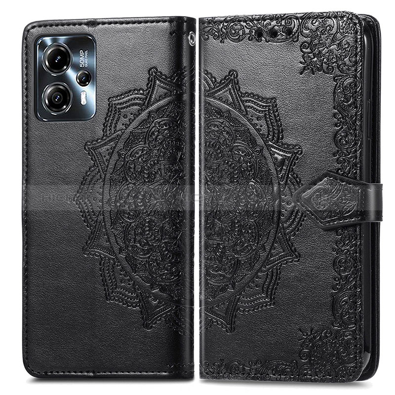 Custodia Portafoglio In Pelle Fantasia Modello Cover con Supporto per Motorola Moto G13