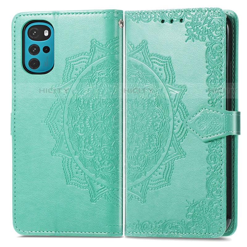 Custodia Portafoglio In Pelle Fantasia Modello Cover con Supporto per Motorola Moto G22