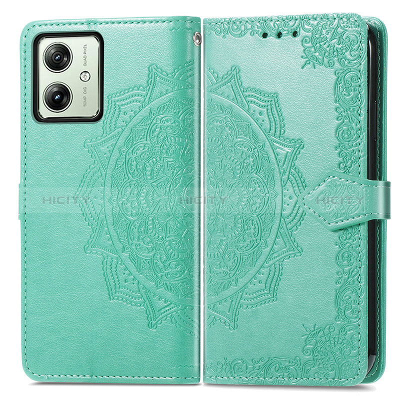 Custodia Portafoglio In Pelle Fantasia Modello Cover con Supporto per Motorola Moto G54 5G