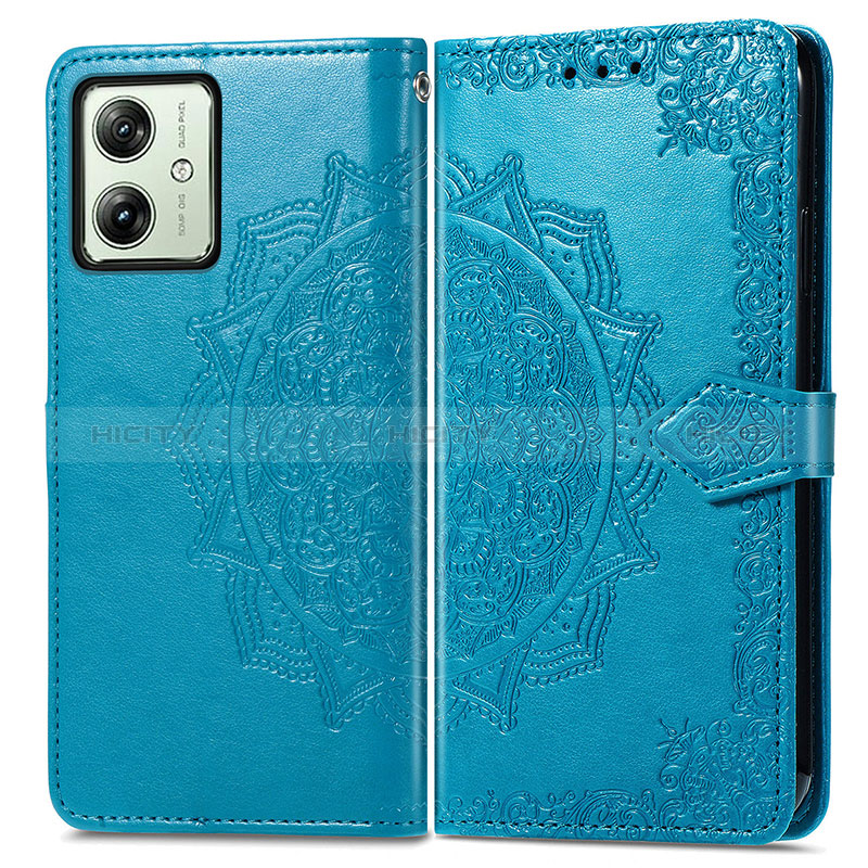 Custodia Portafoglio In Pelle Fantasia Modello Cover con Supporto per Motorola Moto G54 5G