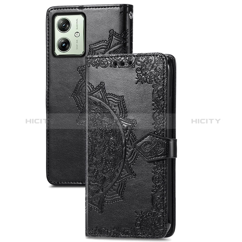 Custodia Portafoglio In Pelle Fantasia Modello Cover con Supporto per Motorola Moto G54 5G