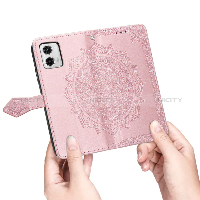 Custodia Portafoglio In Pelle Fantasia Modello Cover con Supporto per Motorola Moto G73 5G