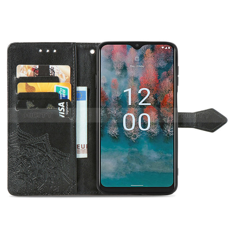 Custodia Portafoglio In Pelle Fantasia Modello Cover con Supporto per Nokia C12 Pro