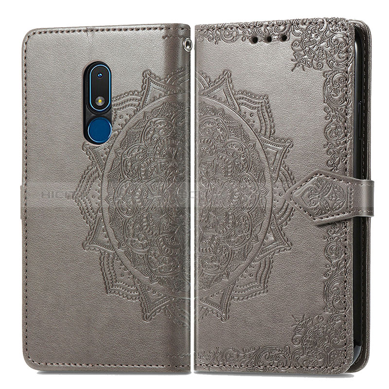 Custodia Portafoglio In Pelle Fantasia Modello Cover con Supporto per Nokia C3