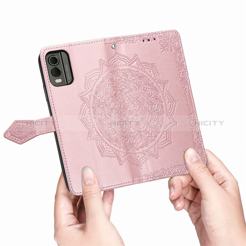 Custodia Portafoglio In Pelle Fantasia Modello Cover con Supporto per Nokia C32