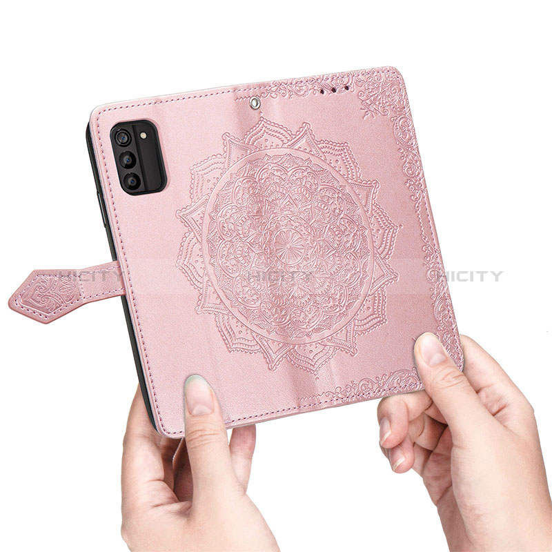 Custodia Portafoglio In Pelle Fantasia Modello Cover con Supporto per Nokia G100