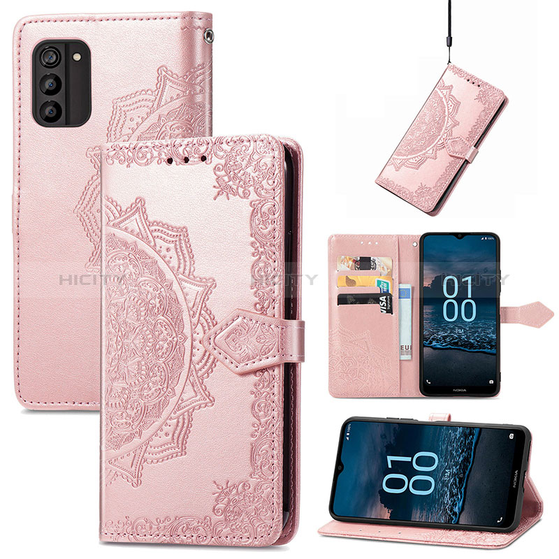 Custodia Portafoglio In Pelle Fantasia Modello Cover con Supporto per Nokia G100