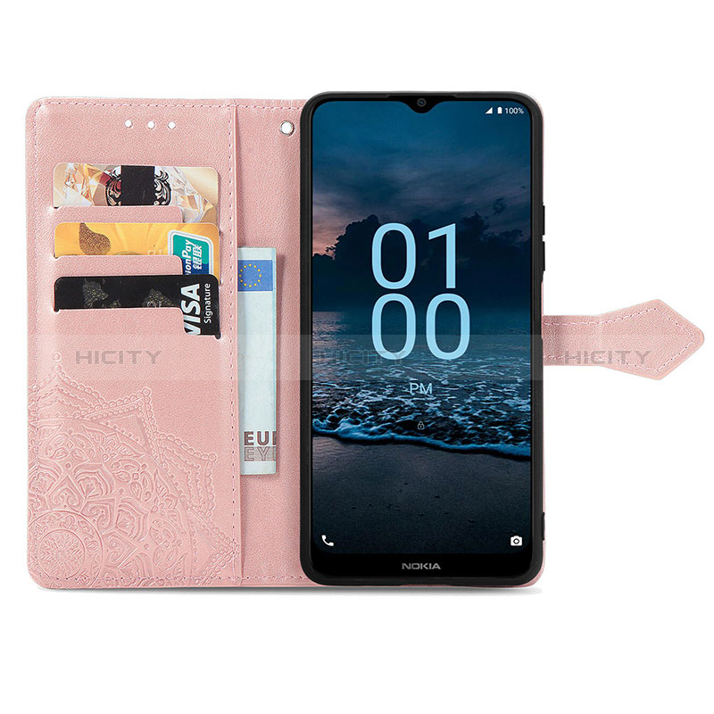 Custodia Portafoglio In Pelle Fantasia Modello Cover con Supporto per Nokia G100