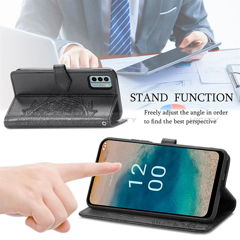 Custodia Portafoglio In Pelle Fantasia Modello Cover con Supporto per Nokia G22