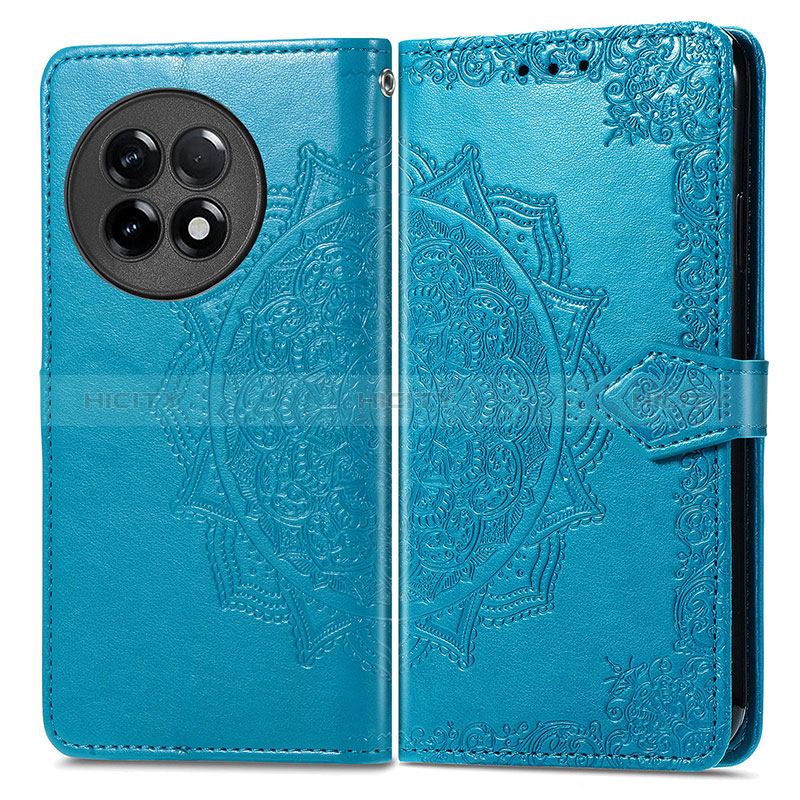 Custodia Portafoglio In Pelle Fantasia Modello Cover con Supporto per OnePlus 11R 5G Blu